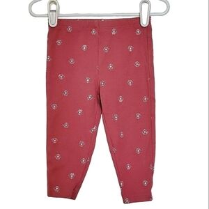K1065 * Carter's Girls Gloral Leggings Red Size 18M